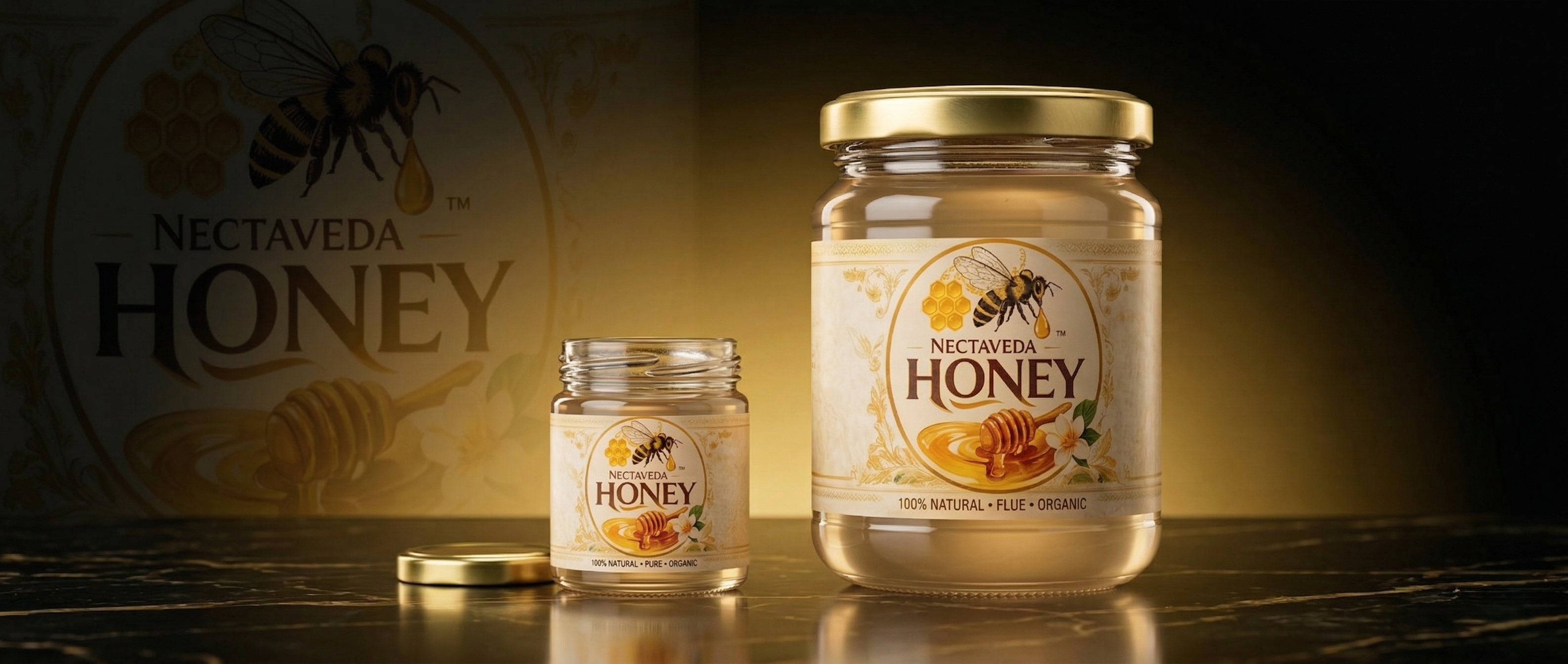Pure, raw honey sourced from nature — limited-time launch offer.
