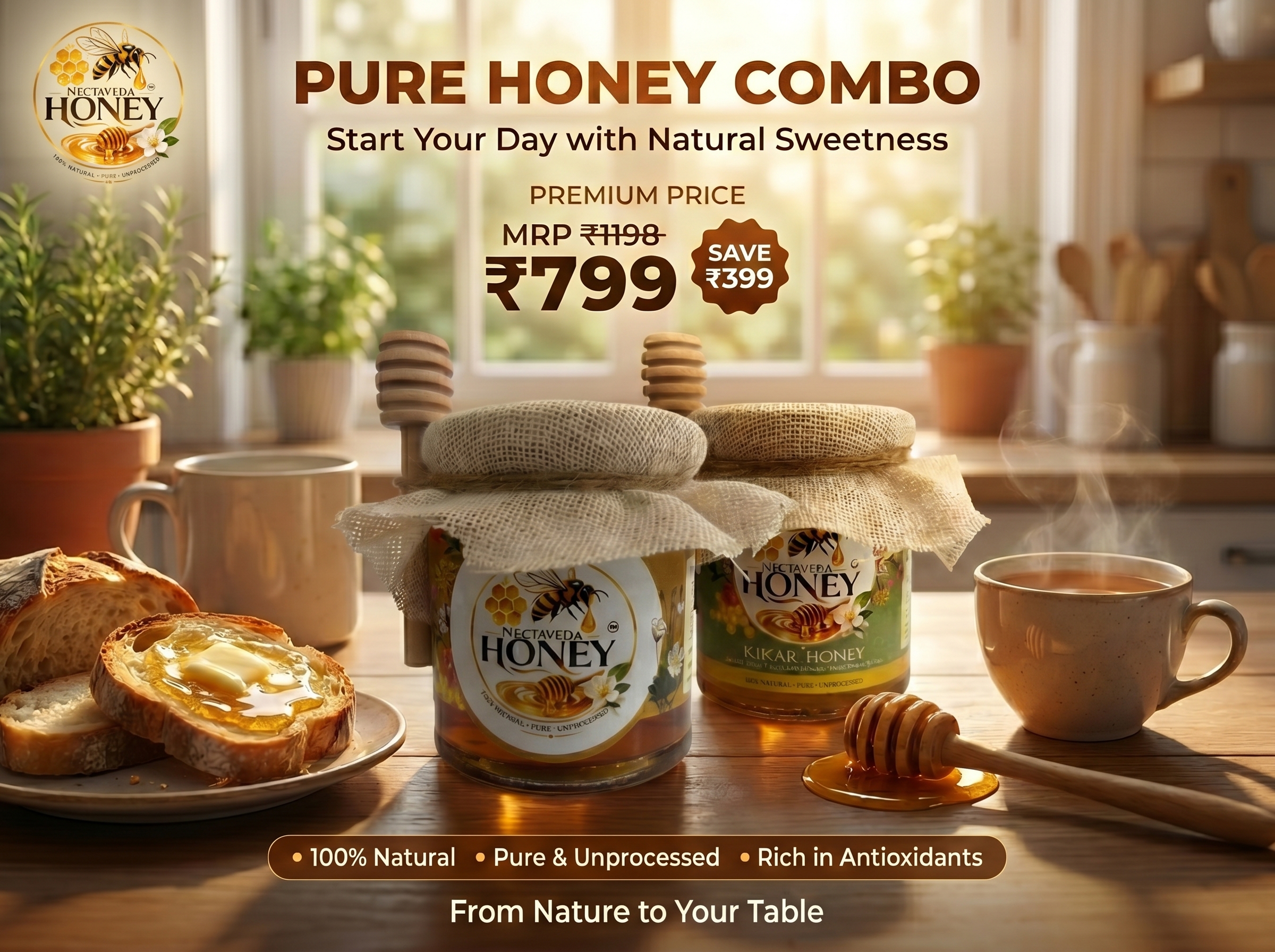 COMBO OFFER - 2 x 250ml PREMIUM HONEY