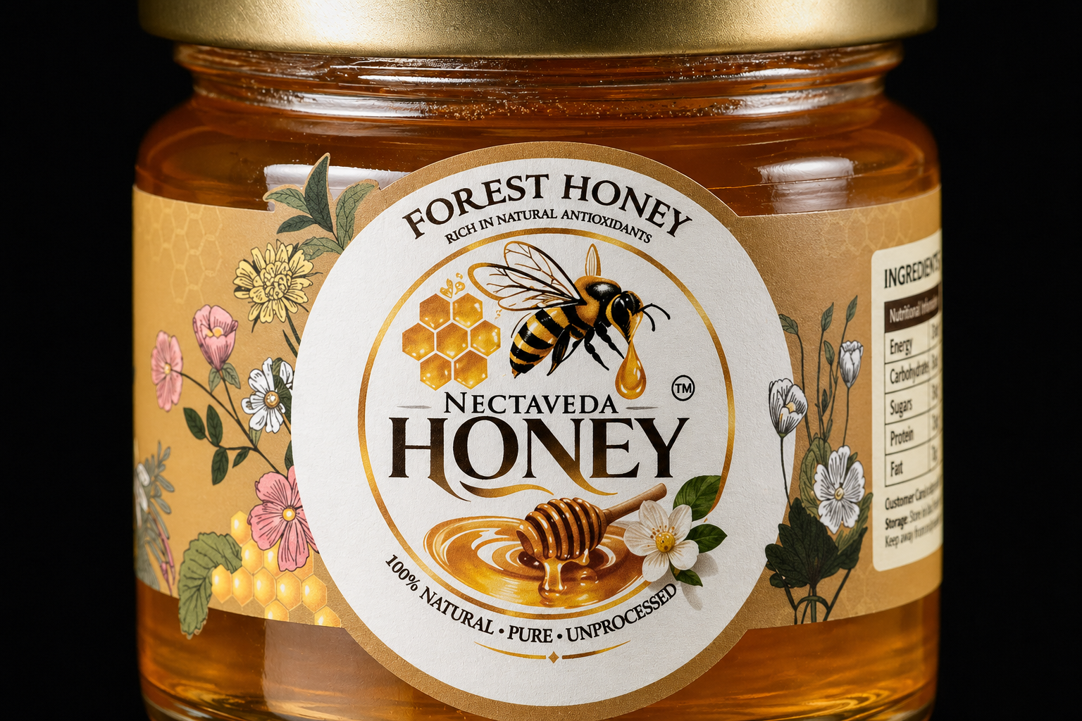 Nectaveda Forest Honey – Raw Forest Honey - Image 2
