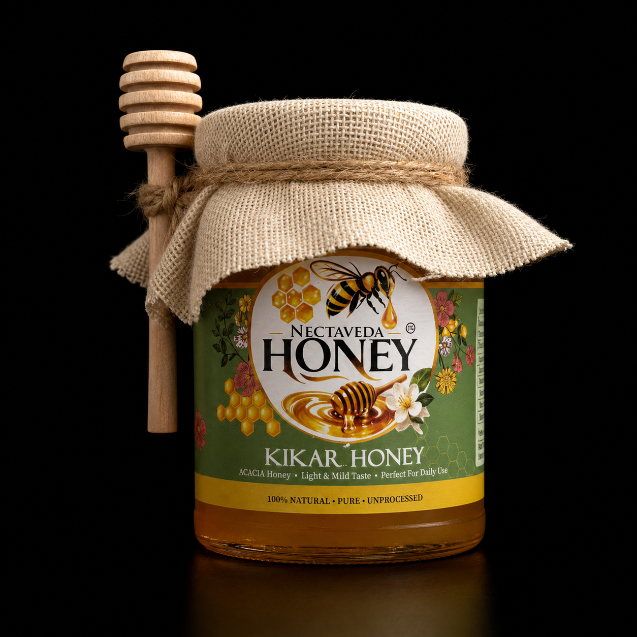Nectaveda Kikar Honey – Pure Acacia Honey - Image 2