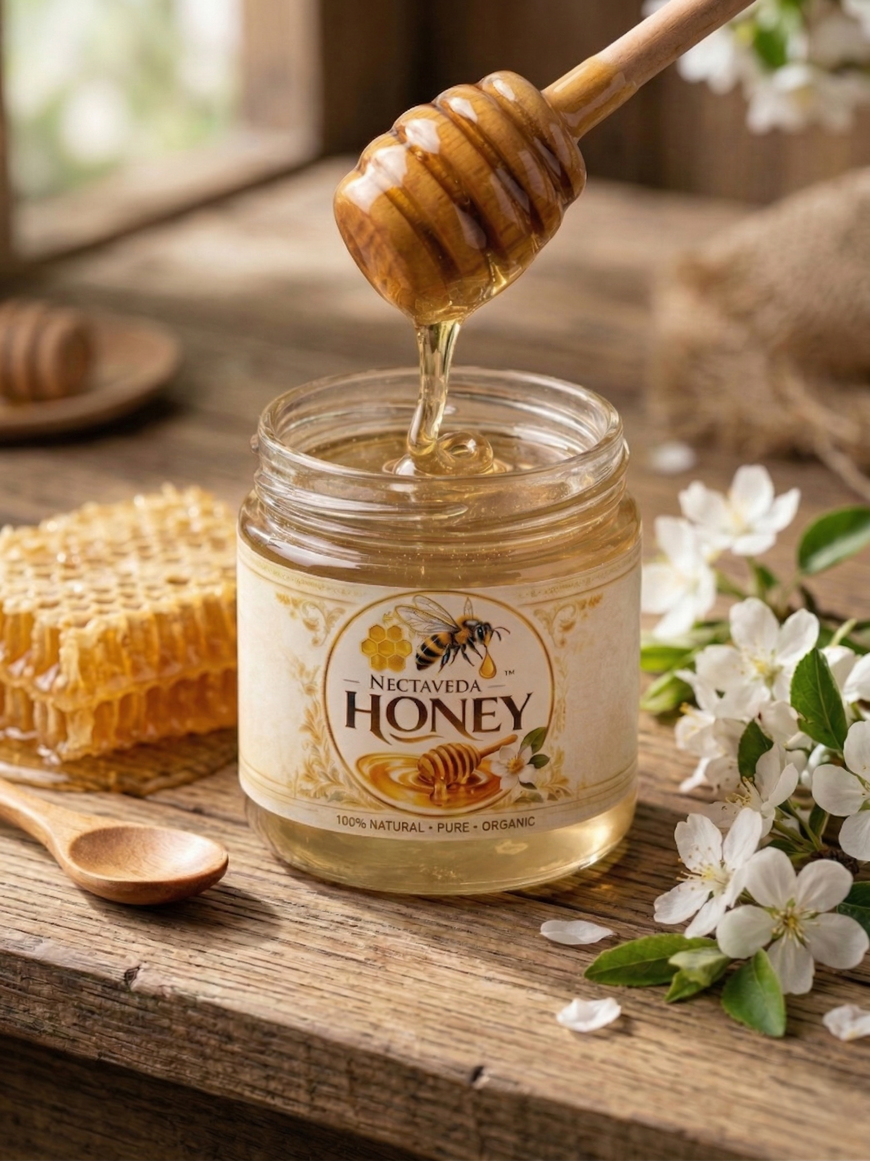 Nectaveda Kikar Honey – Pure Acacia Honey - Image 3